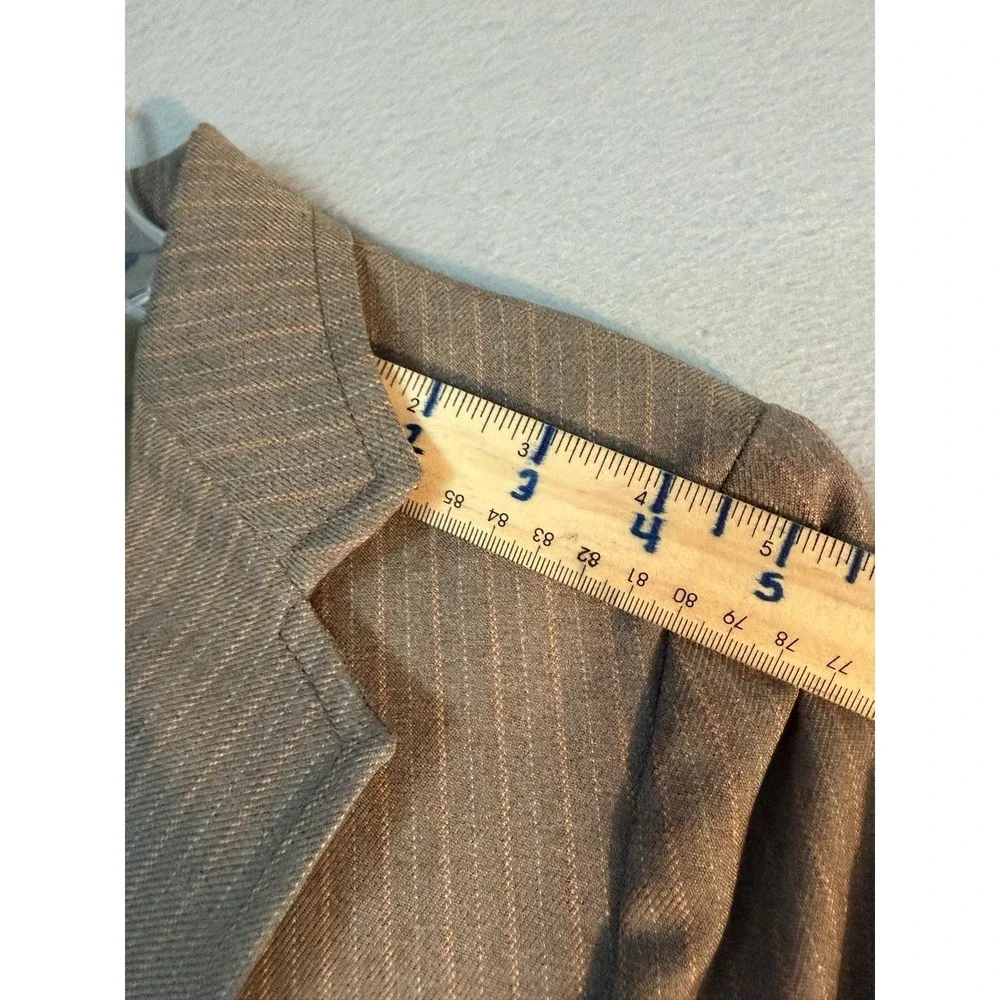 Buddy Suit Mens 32 Brown Stripe 2 Piece Jacket Vest Tailored USA Formal Business